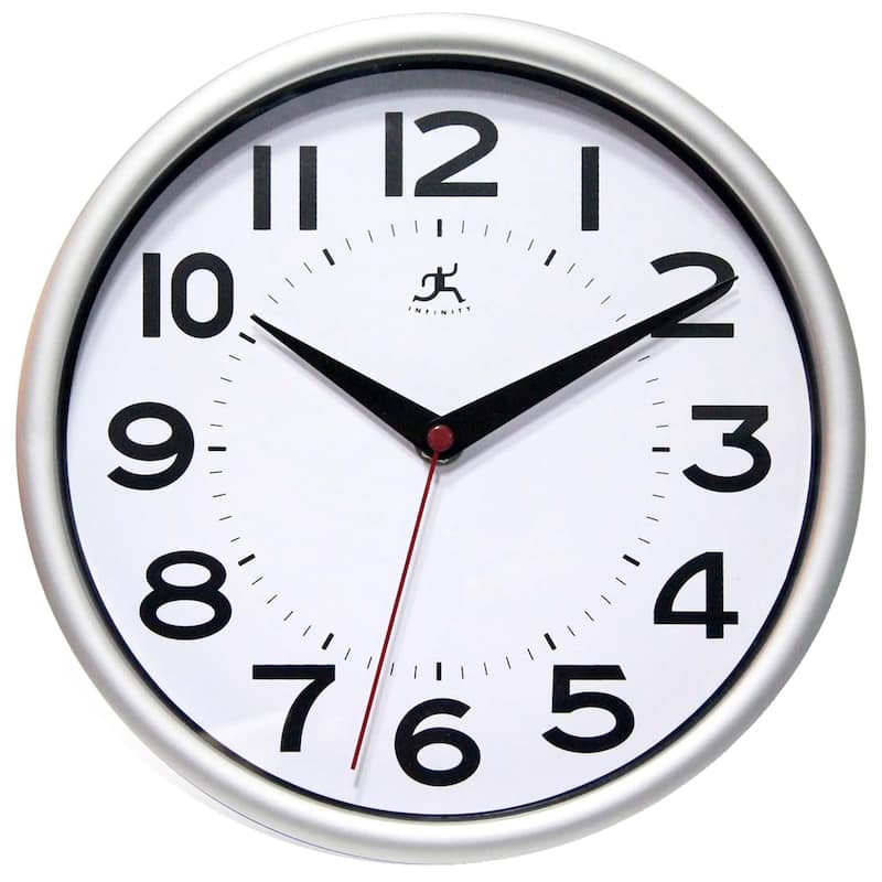 Infinity Instruments Metro Wall Clock, 9 Inch - 9 x 1.5 x 9