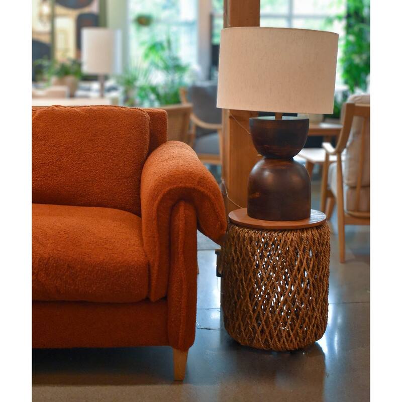 Millerville 26" Table Lamp with Fabric Shade, Brown