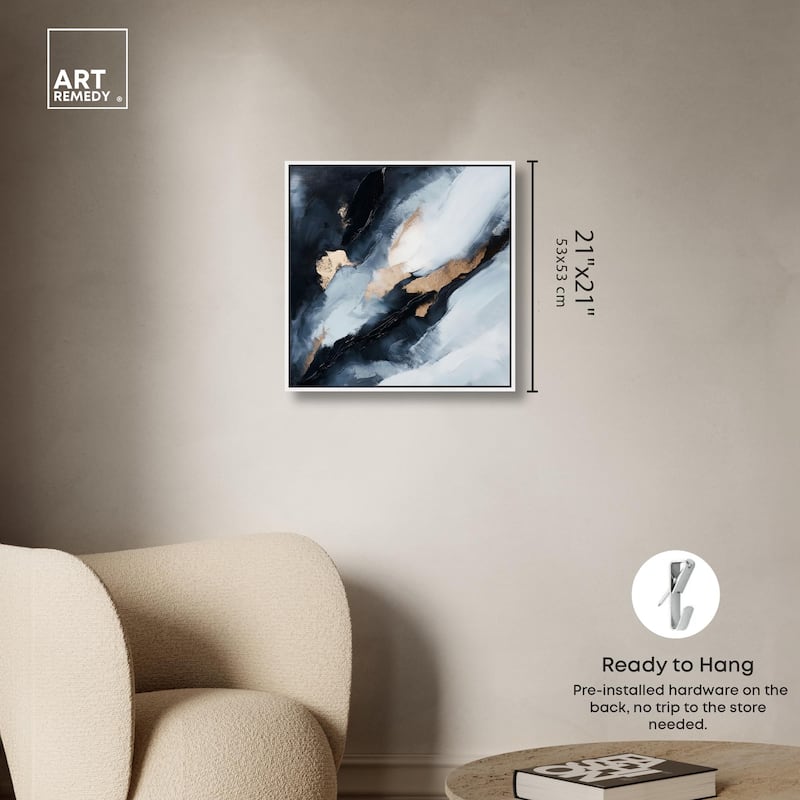 Golden Spark I Canvas by Art Remedy