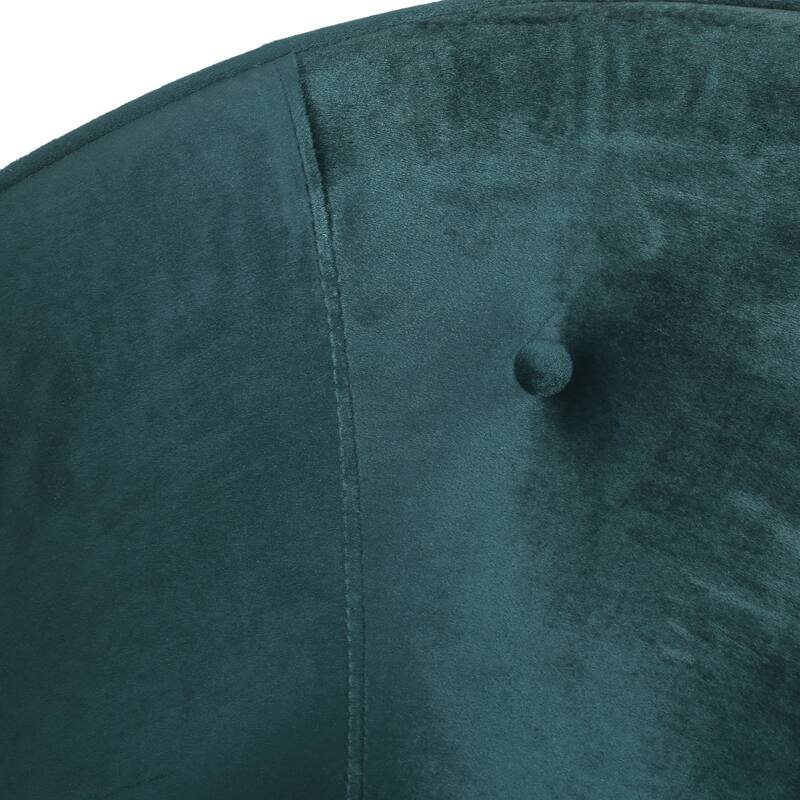 Modern Velvet Dining Chair with Iron Legs, Cushions and Backrest for Dining Room Kitchen Bedroom Living Room
