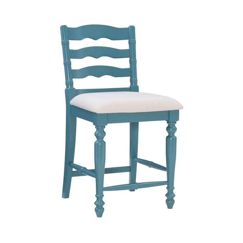 Linon Mason Antique Blue Counter Stool