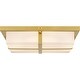 preview thumbnail 2 of 5, Armstrong Integrated LED Brushed Gold Flush Mount
