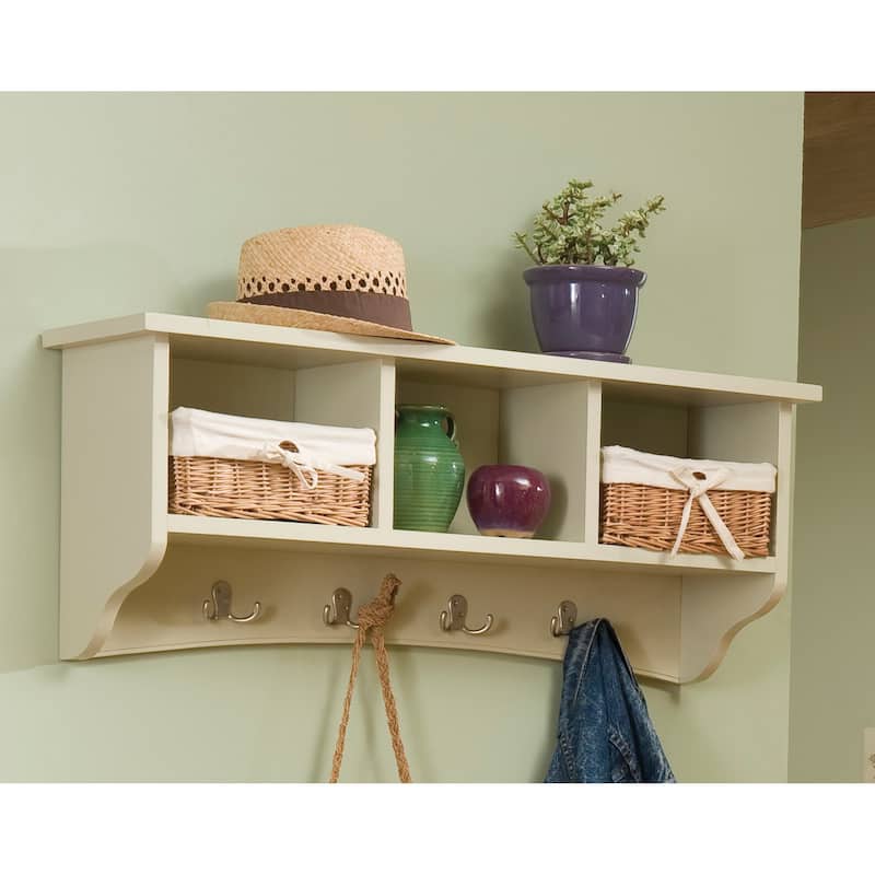 Copper Grove Daintree Storage Wall Coat Hook with Cubbies - Sand