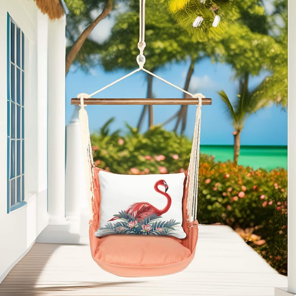 Magnolia Casual Swing Set 4 piece - Living Coral w/ Vivid Flamingo Pink