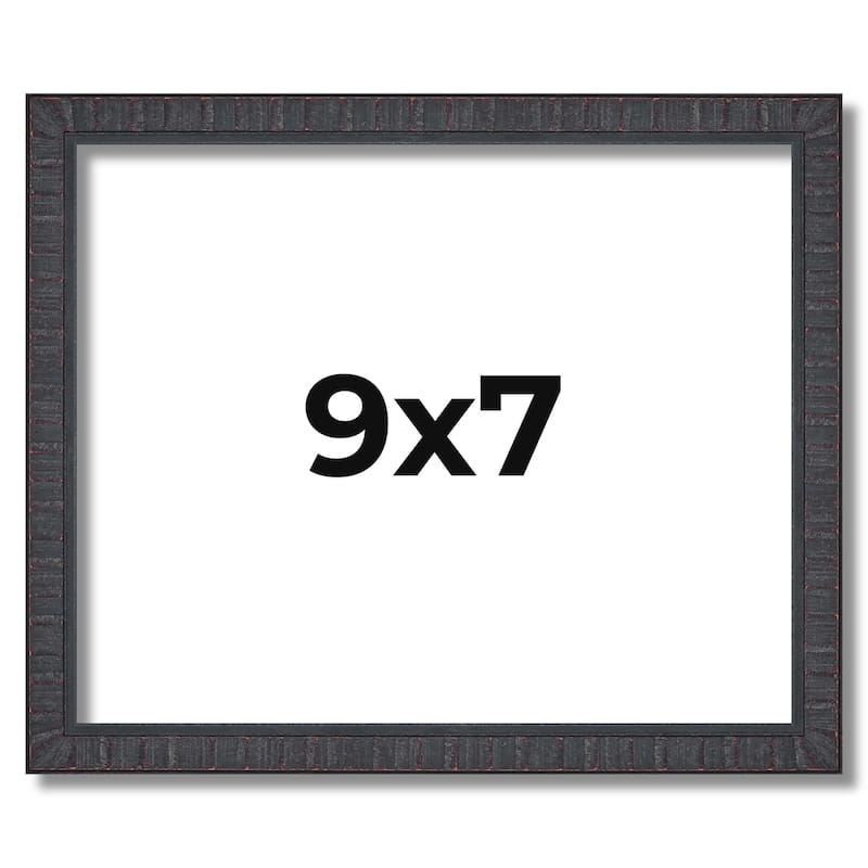 9x7 Frame Brown Solid Wood Picture Frame - Complete Modern Photo Frame