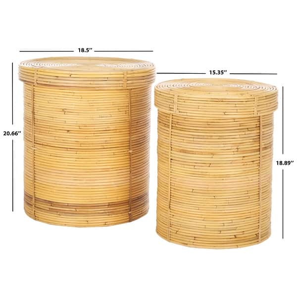 SAFAVIEH Home Collection Vali Basket Set Of 2 - 19" W x 19" D x 21" H