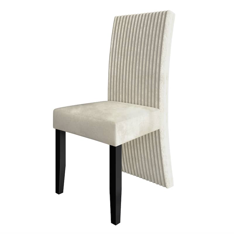 CraftPorch Corduroy Mid-Century Modern 4 Piece Dining Chair