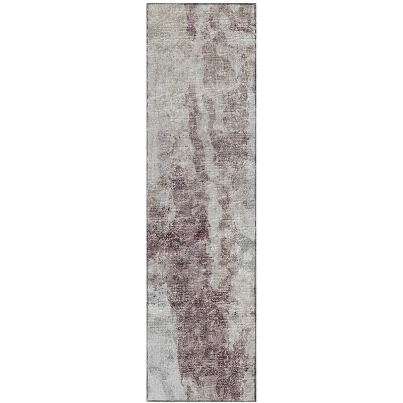 Indoor/ Outdoor Accord Abstract Polyester Washable Rug New