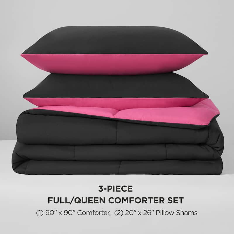 Juicy Couture Box Stitch Reversible Comforter Sets