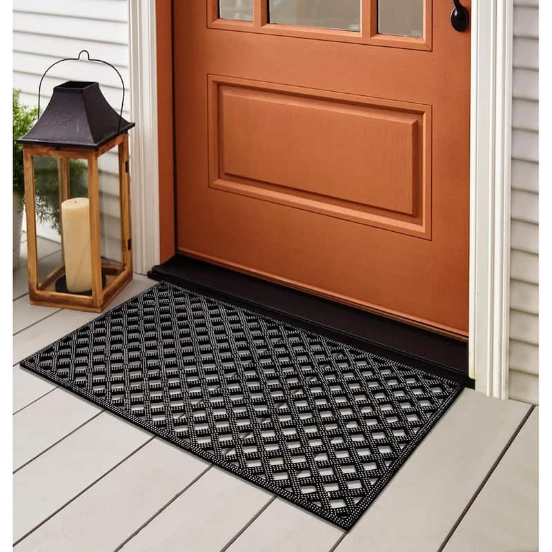 A1HC First Impression Diamonds 100% Rubber Pin Mat with Beautifully Hand Bronze Finish