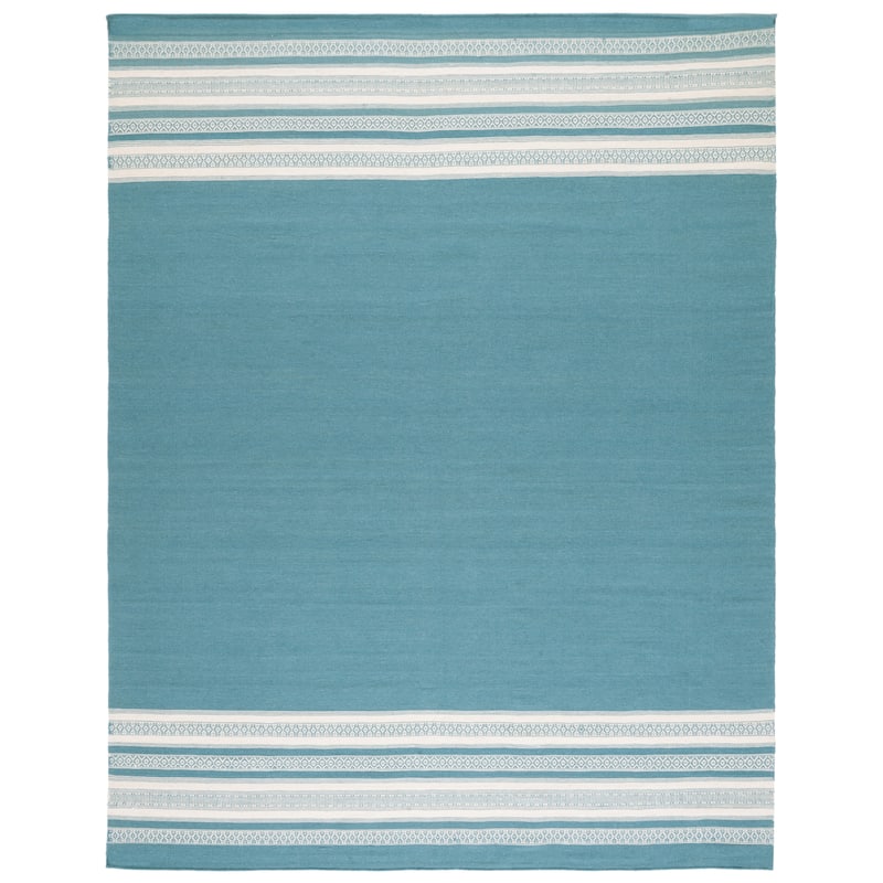 SAFAVIEH Handmade Flatweave Dhurries Mukhayyo Modern Wool Rug