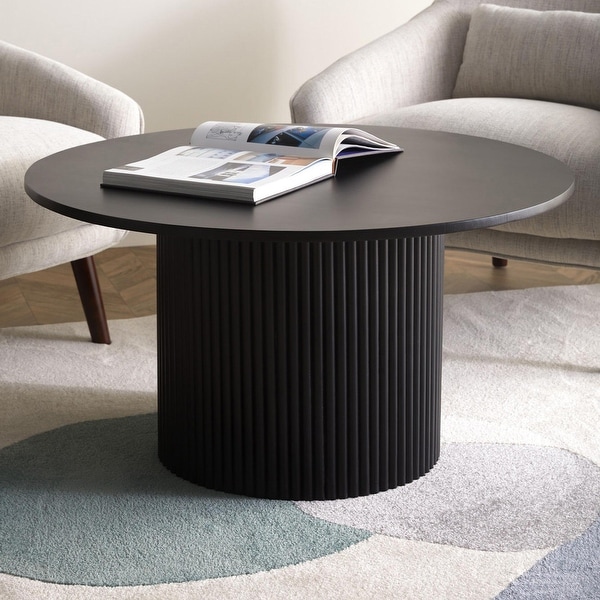 Carson carrington telsiai brown triangle wood shop coffee table