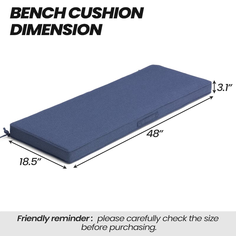 Outdoor Settee Bench Seat Cushion Patio Swing Cushion Loveseat Cushion