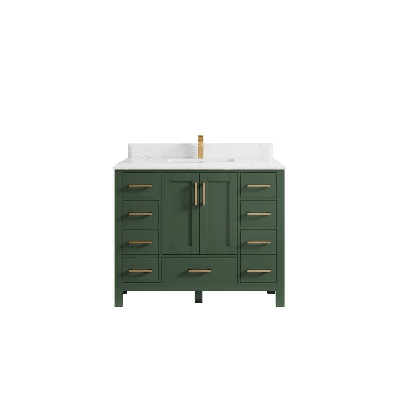 Willow Collections 42 in. W x 22 in. D Malibu Single Sink Bathroom Vanity with Countertop
