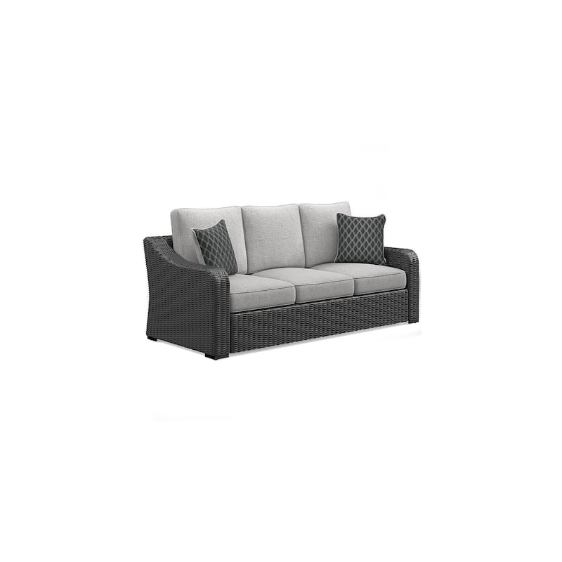 Signature Design by Ashley Beachcroft Outdoor Sofa with Cushion - 82.25" W x 37.75" D x 34.63" H