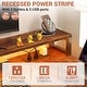 preview thumbnail 29 of 65, Reversible L Shaped Computer Desk with File Drawer & Monitor Stand & Power Outlet & LED Strip, Home Office Desk Corner Desk