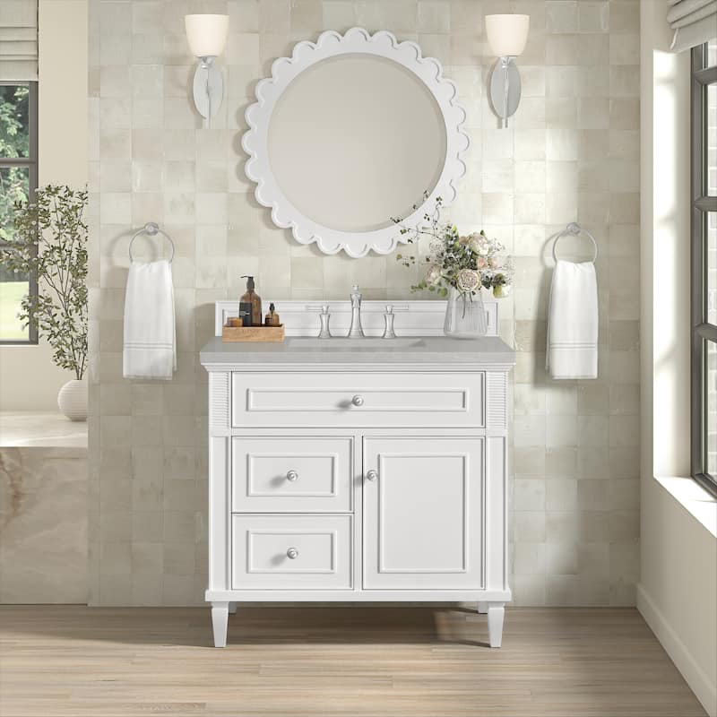 James Martin Vanities Lorelai 36" Single Vanity, Bright White