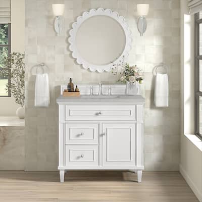 James Martin Vanities Lorelai 36" Single Vanity, Bright White