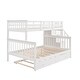 preview thumbnail 15 of 34, Stairway Twin-Over-Full Bunk Bed with Twin size Trundle,Storage
