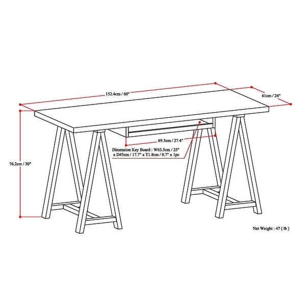 WYNDENHALL Hawkins SOLID WOOD Modern Industrial Writing Office Desk Bed Bath Beyond 13798138