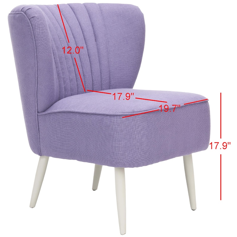 SAFAVIEH Lauryne Mid-Century Rainbow Striped Accent Chair - 24.4" x 28.3" x 29.9" - 24"W x 28"D x 30"H