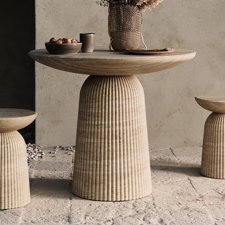 Studio London Faux Travertine Bistro Table Maddox Concrete Patio Table
