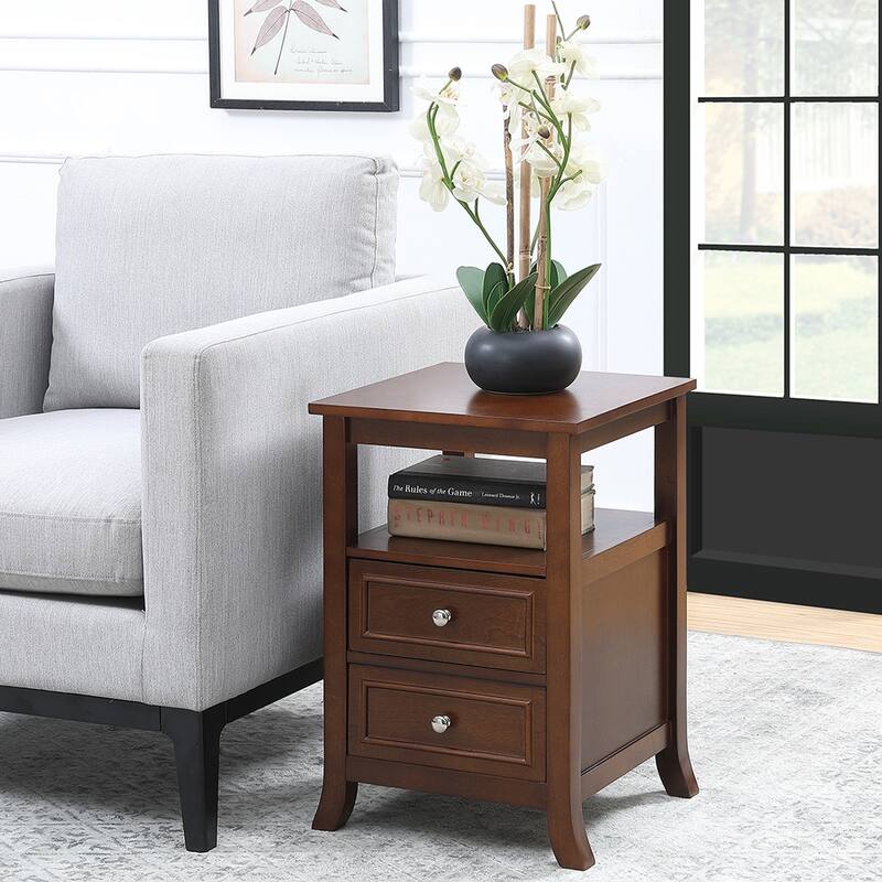 Copper Grove Aubrieta 2-drawer End Table - Espresso