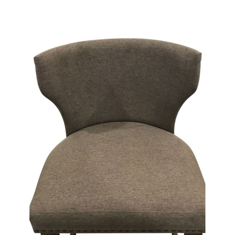 Upholstered High Back Barstools - 37" - Set of 2 - Brown