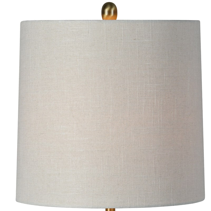 Gemma 33" Table Lamps with Linen Shade, Blue (Set of 2)