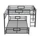preview thumbnail 10 of 24, L-shaped Metal Twin over Full Size Bunk Bed