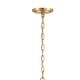 preview thumbnail 2 of 7, Rollins 8 Light Antique Gold Chandelier - 32"W x 24"H
