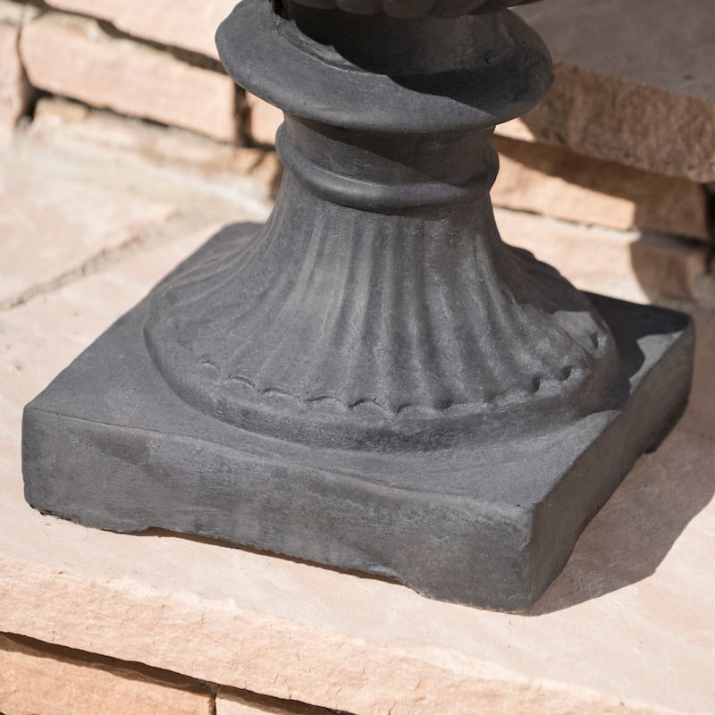 Buena Vista Outdoor 24-inch Cast Stone Urn by Christopher Knight Home