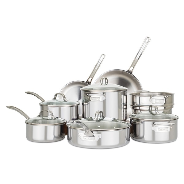 KitchenAid Stainless Steel Induction Saucepan with Lid, 3-Quart, Brushed  Stainless Steel - Bed Bath & Beyond - 38077592