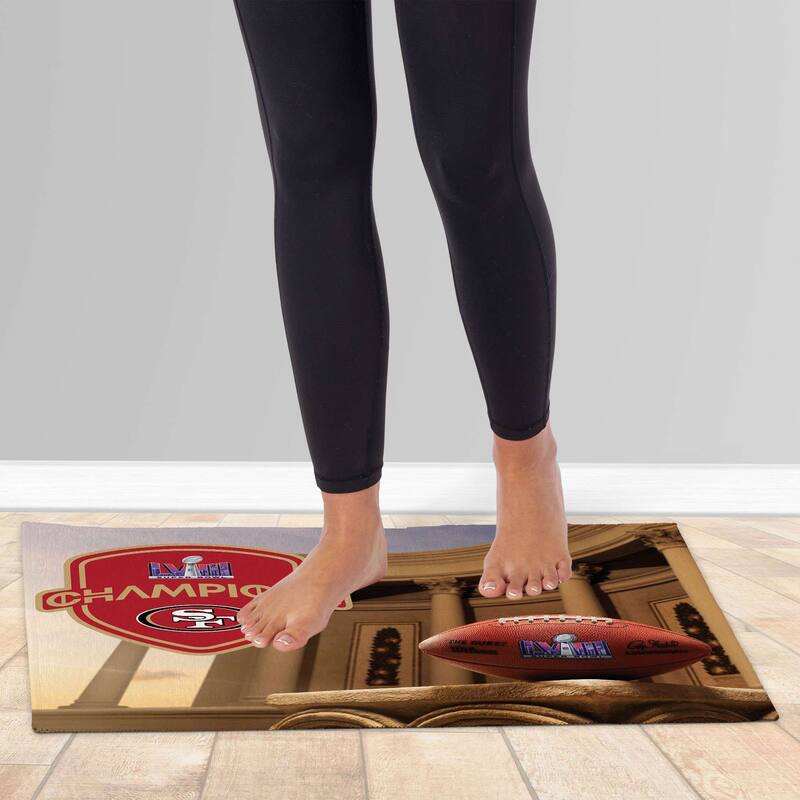 NFL San Francisco 49ERS SB58 Elite Champs Washable Rug - 20in x 32in