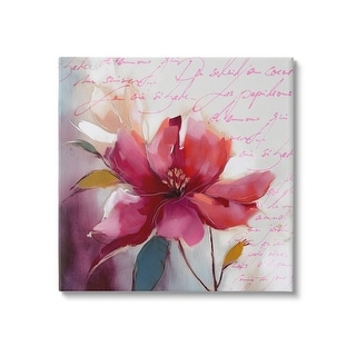 Stupell Red Vintage Bloom Canvas Wall Art Design by Andrea Haase - Bed ...