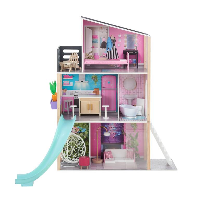Teamson Kids Dreamland Boho Beach House & Accessories