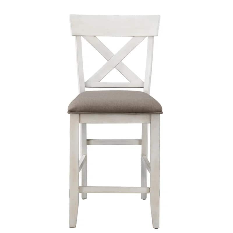 Belsey X Back Upholstered Counter Stool Set of 2