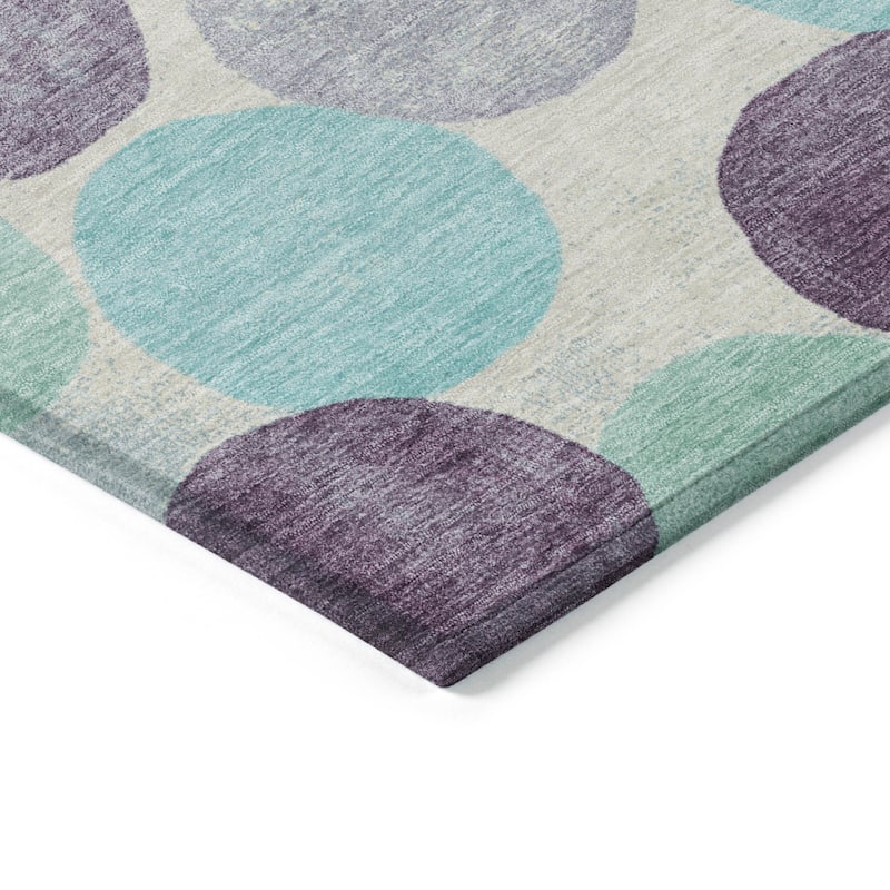HomeRoots Geometric Transitional Rectangle Outdoor Rug