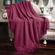 preview thumbnail 53 of 140, Knitted Tweed Couch Throw 60" x 80" - Crushed Berry