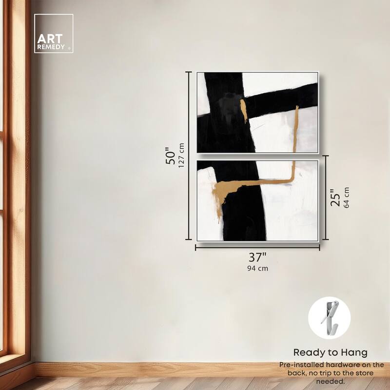 Urban Grid III Canvas Set of 2 by Art Remedy