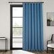 preview thumbnail 18 of 160, Exclusive Fabrics Textured Faux Linen Extra Wide Room Darkening Curtains for Bedroom & Living Room Curtains (1 Panel) 100 X 108 - Denim