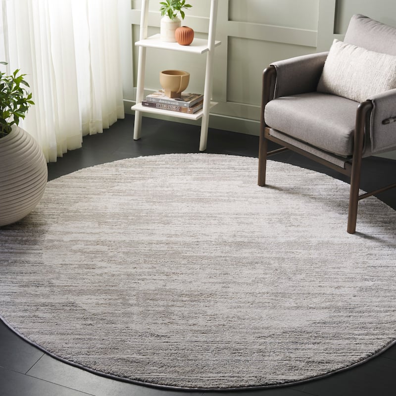 SAFAVIEH Northport Quinta Rug - Ivory/Grey - 6'7" Round