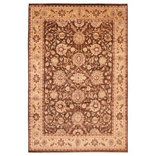 ECARPETGALLERY Hand-knotted Chobi Finest Brown Wool Rug - 9'8 x 14'2 ...