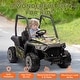 preview thumbnail 8 of 7, Qaba 12V Kids Electric Car with Parent Remote Control, Spring Suspension, Music, LED Light, Belt for 3-6 Years, Green