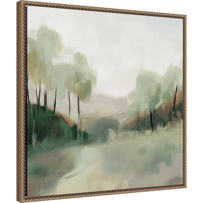 Natures Sapphire Touch No. 2 by Mona Grace Framed Canvas Wall Art Print