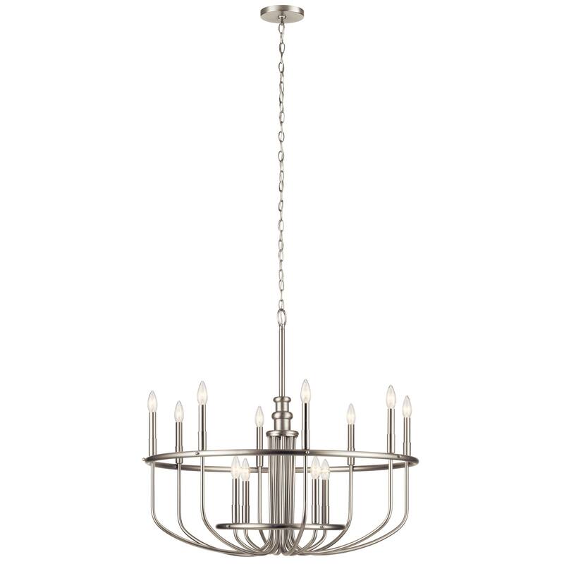 Kichler Lighting Capitol Hill 12-Light Chandelier Brushed Nickel