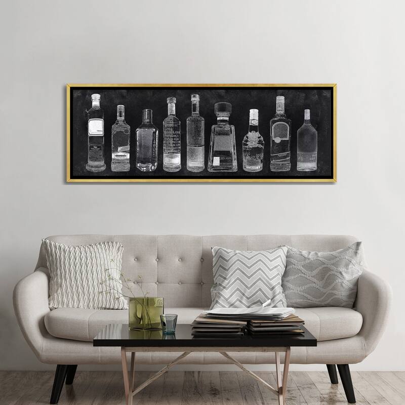 iCanvas "Bar Cart" by Natalie Carpentieri Framed Canvas Print