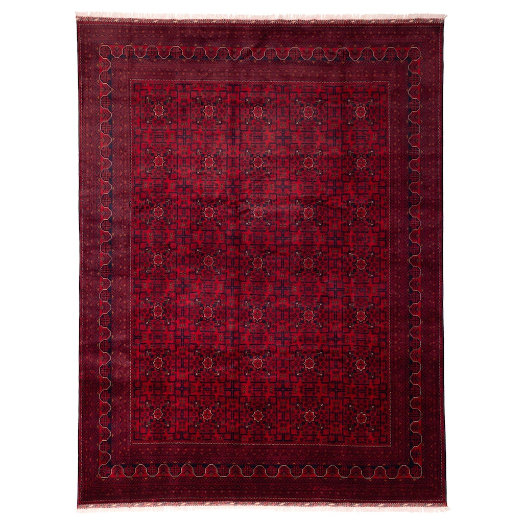 ECARPETGALLERY Hand-knotted Finest Khal Mohammadi Red Wool Rug - 9'11 x 13'0