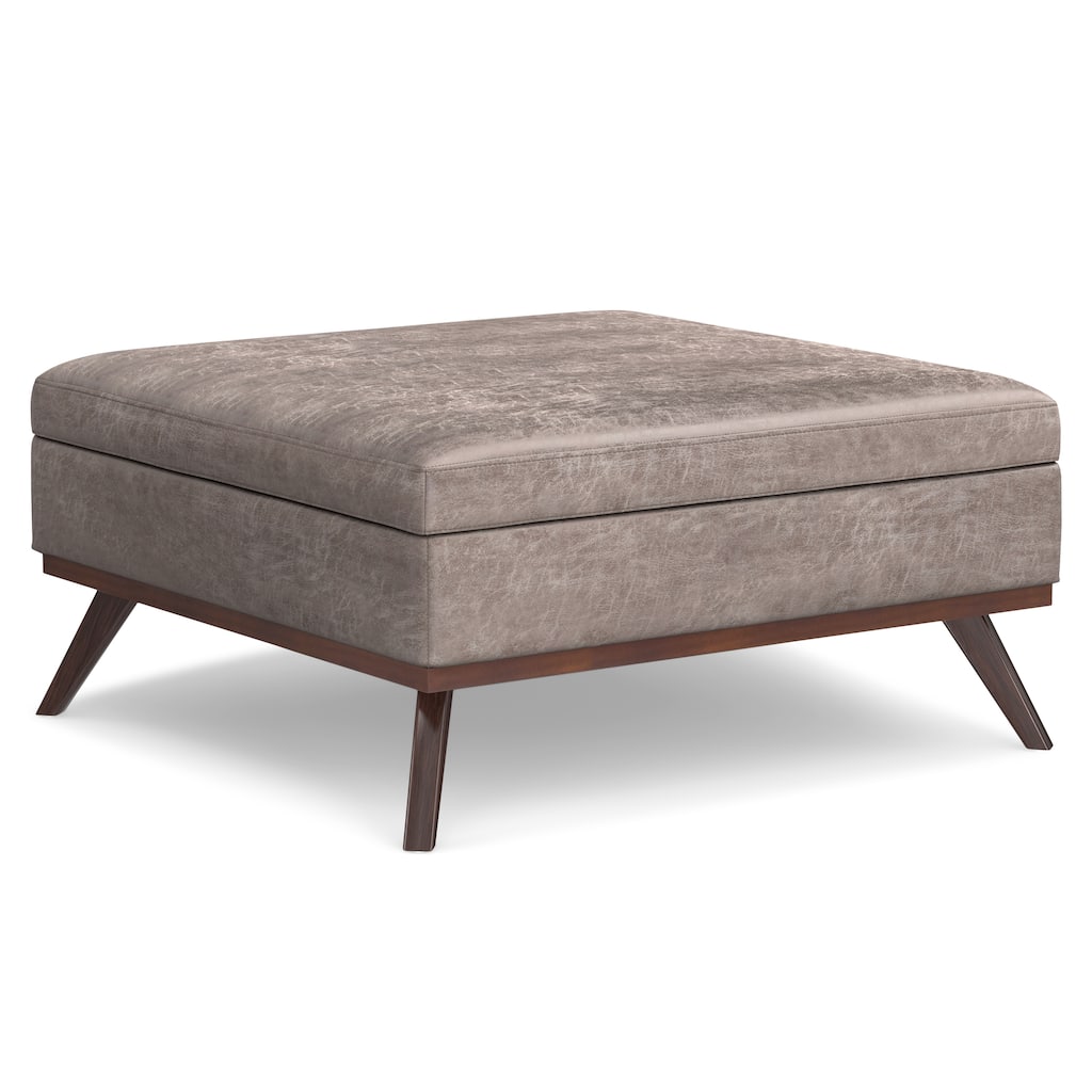 XL Square Coffee Table Storage Ottoman