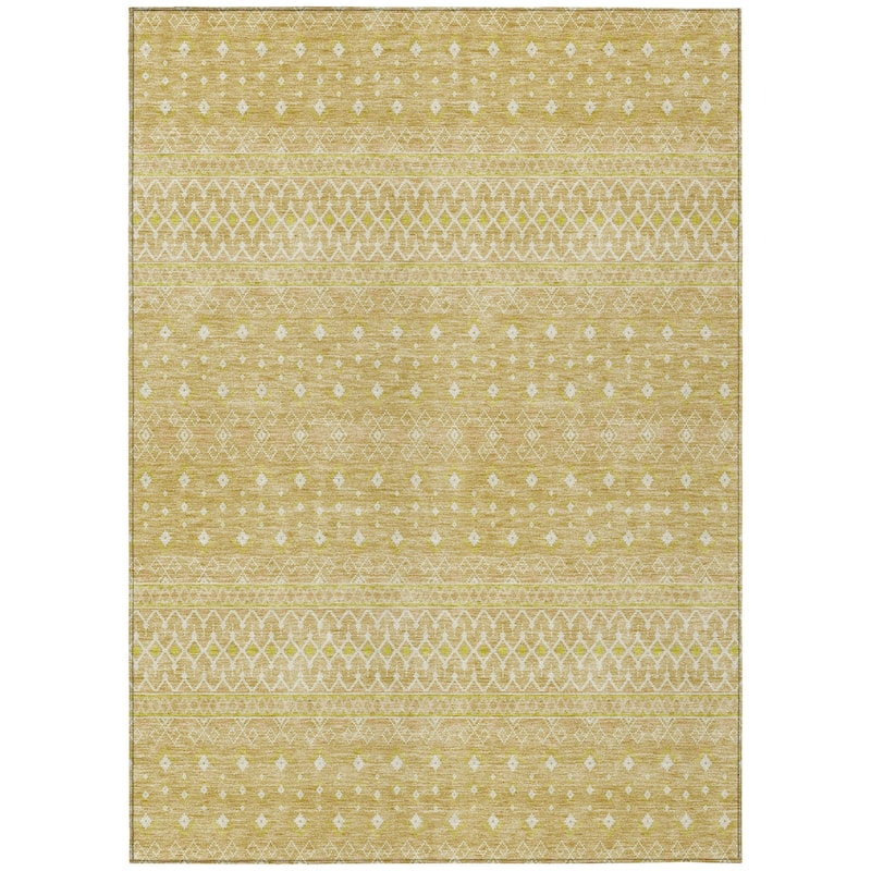 HomeRoots Tribal Transitional Rectangle Outdoor Rug